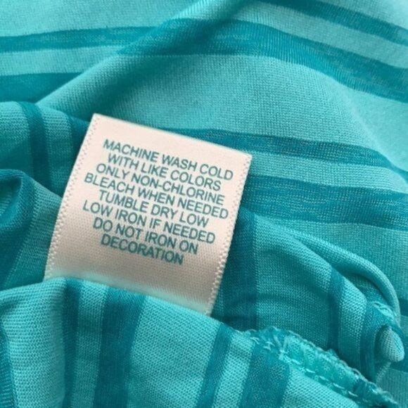 Brisas 2X Activewear Tops Womens 2X Stripes Short Sleeves - Picture 6 of 7